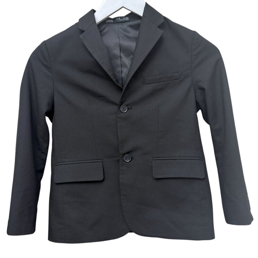 Zara Boys Black Blazer Jacket